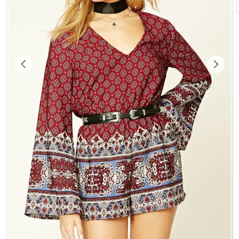 Abstarct Print Romper - Picture 2 of 5
